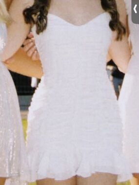 Lucy in the Sky White Mini Dress (Graduation!)